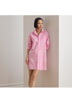 Paisley Cotton-Blend Lawn Sleep Shirt