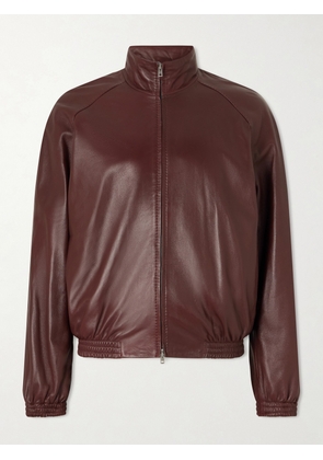 Acne Studios - Lokot Leather Jacket - Men - Burgundy - IT 46