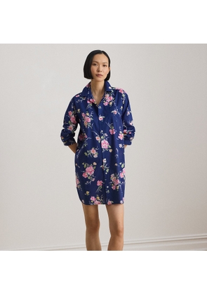 Floral Cotton-Blend Lawn Sleep Shirt