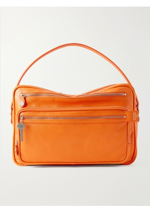 Acne Studios - Camero Embellished Textured-Leather Shoulder Bag - Men - Orange