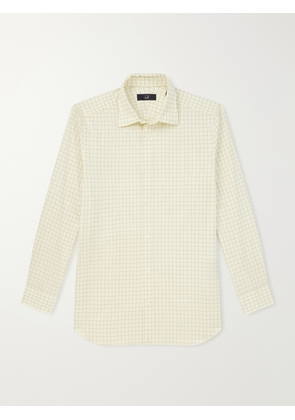 Dunhill - Checked Cotton Shirt - Men - Yellow - EU 38