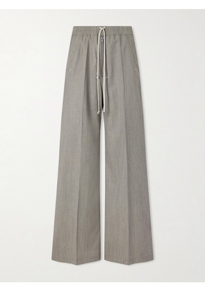 Rick Owens - Bela Wide-Leg Wool Drawstring Trousers - Men - Gray - IT 46