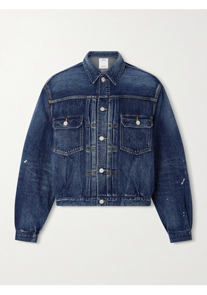 Visvim - Social Sculpture 101 X DMGD-1010 Cropped Distressed Selvedge Denim Jacket - Men - Blue - 2