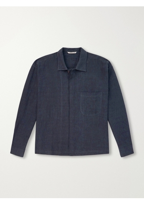 A Kind Of Guise - Rumba Linen Shirt - Men - Blue - S