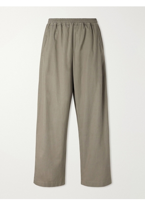 A Kind Of Guise - Wewa Wide-Leg Lyocell, Cotton Linen-Blend Trousers - Men - Green - IT 44