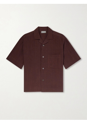 Margaret Howell - Camp-Collar Linen Shirt - Men - Brown - S