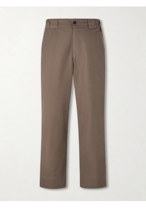 Margaret Howell - Tapered Cotton-Blend Canvas Trousers - Men - Green - S