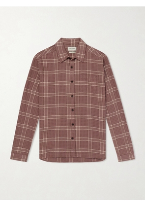 Oliver Spencer - New York Special Connell Checked Organic Cotton Shirt - Men - Brown - UK/US 14.5