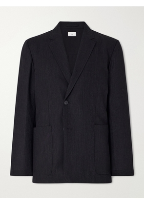 ATON - Linen and Wool-Blend Suit Jacket - Men - Black - S