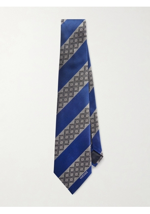 Versace - 9cm Silk-Jacquard Tie - Men - Blue