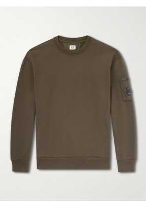 C.P. Company - Logo-Appliquéd Cotton-Jersey Sweatshirt - Men - Brown - S