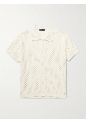 Frescobol Carioca - Pinto Crocheted Cotton Shirt - Men - White - S