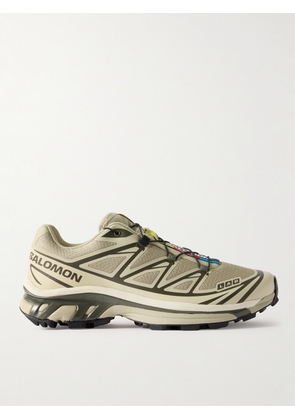 Salomon - XT-6 Rubber-Trimmed GORE-TEX Mesh Sneakers - Men - Neutrals - UK 7