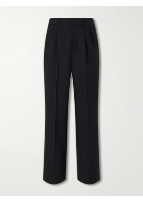Jil Sander - Straight-Leg Pleated Virgin Wool Trousers - Men - Black - IT 48