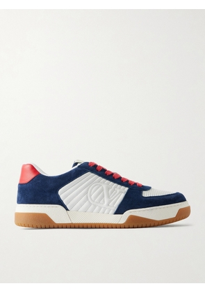 Valentino Garavani - Sparry Leather and Suede Sneakers - Men - Blue - EU 40