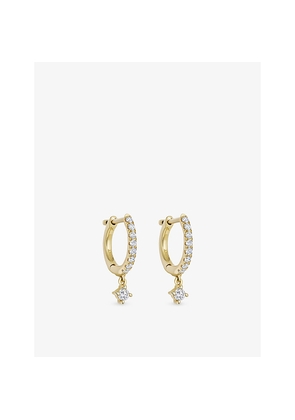 Womens Astley Clarke Interstellar 14ct Yellow-Gold and 0.19ct Lab-Grown Diamond Drop Earrings