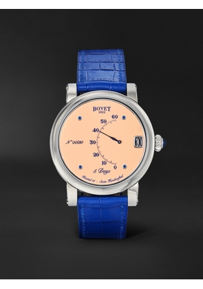 Bovet - Récital 15 Limited Edition Hand-Wound 42mm Titanium and Leather Watch, Ref. No. R150021 - Men - Pink