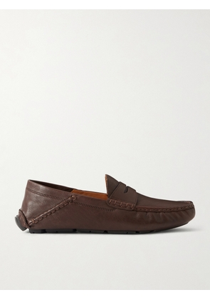 Polo Ralph Lauren - Anders Collapsible-Heel Leather Penny Loafers - Men - Brown - UK 6