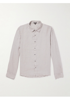James Perse - Garment-Dyed Linen Shirt - Men - Gray - 1