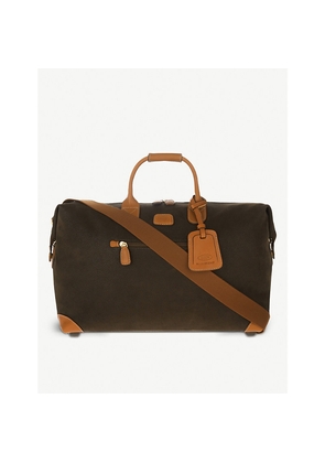 Mens Brics Life Medium Woven Duffle Holdall Bag