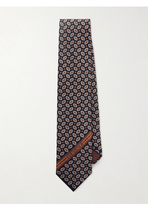 Versace - 9cm Silk-Jacquard Tie - Men - Orange