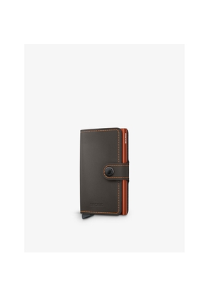 Womens Secrid Matte Brand-Debossed Leather Wallet