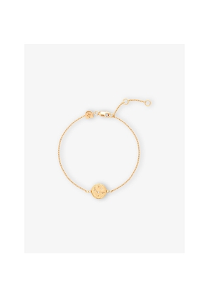 Astrid & Miyu Zodiac Aries 18ct Yellow Gold-Plated Sterling-Silver and Cubic Zirconia Pendant Bracelet