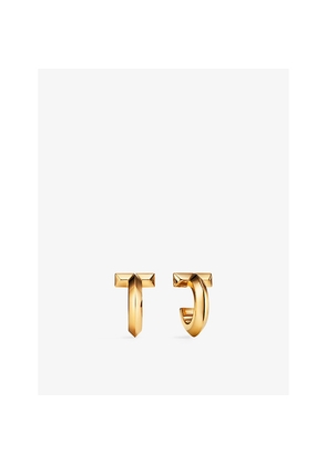 Womens Tiffany & Co Tiffany T T1 18ct Yellow-Gold Hoop Earrings