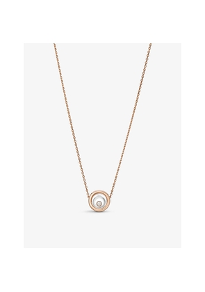 Chopard Happy Spirit 18ct White-Gold, 18ct Rose-Gold and 0.09ct Brilliant-Cut Diamond Pendant Necklace