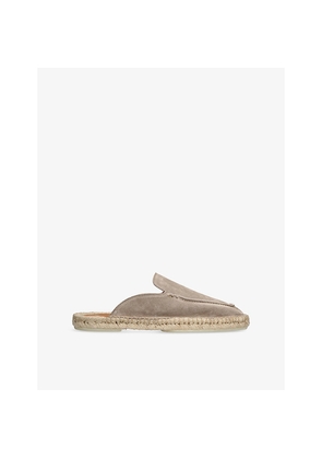 Mens Aurelien Beachside Suede and Jute Mules `