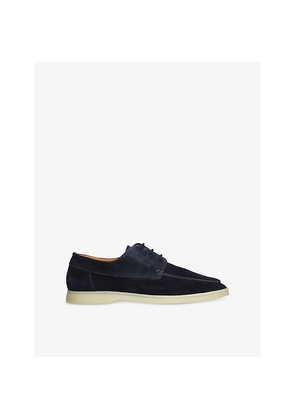 Mens Aurelien Boat Lace-Up Suede Loafers