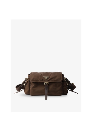 Womens Prada Re Nylon Medium Woven Shoulder Bag