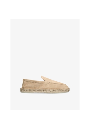 Mens Aurelien Beachside Suede and Jute Loafers