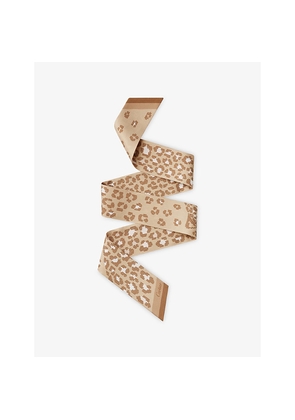 Cartier Panthère Dots Bandeau Printed Silk-Twill Scarf