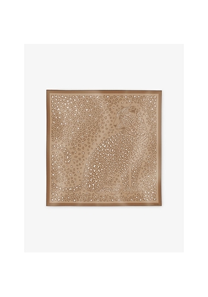 Cartier Panthère Dots Printed Silk-Twill Scarf