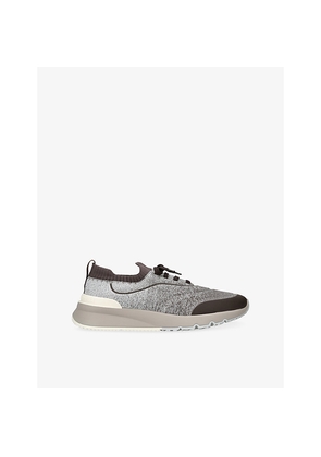Mens Brunello Cucinelli Sportiv Knitted Trainers