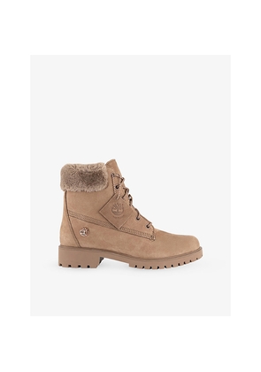 Womens Timberland Lyonsdale Nubuck-Leather Ankle Boots