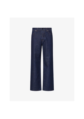 Mens Stone Island Straight-Leg Loose-Fit Denim Jeans