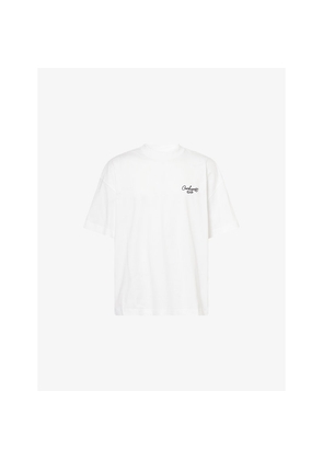 Mens Carhartt WIP Signature Script Short-Sleeves Cotton-Jersey T-Shirt
