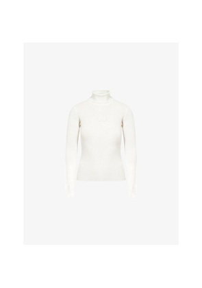 Womens The Couture Club Ribbed Roll-Neck Knitted Top