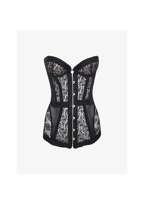 Womens Agent Provocateur Mercy Lace and Mesh Corset