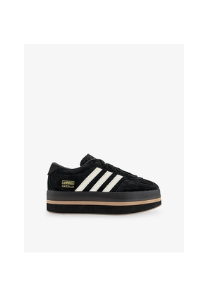 Womens Adidas Gazelle Stack Suede Trainers