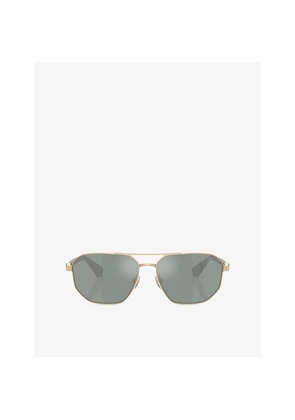 Burberry Be3166 Aviator-Frame Metal Sunglasses