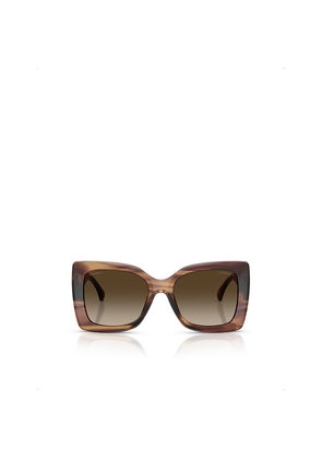 Womens Chanel Ch5555 Square-Frame Tortoiseshell Acetate Sunglasses