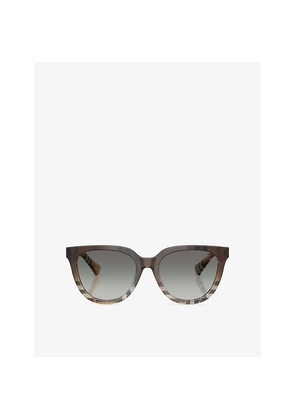 Womens Burberry Be4469 Round-Frame Acetate Sunglasses