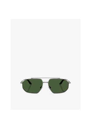 Dolce & Gabbana Dg2328 Aviator-Frame Metal Sunglasses