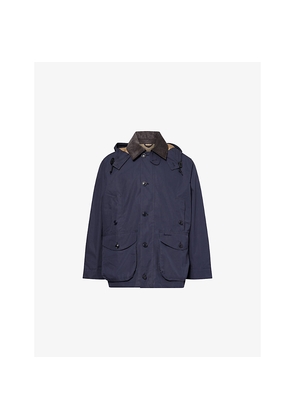 Mens Barbour Showerproof Detachable-Hood Cotton Jacket