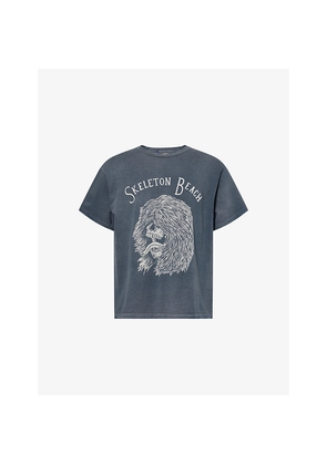 Mens Gallery Dept Skeleton Beach Grit Graphic-Print Cotton T-Shirt