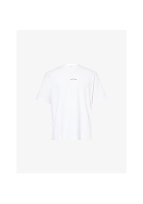 Mens Stone Island Logo-Print Don Carlo Cotton T-Shirt