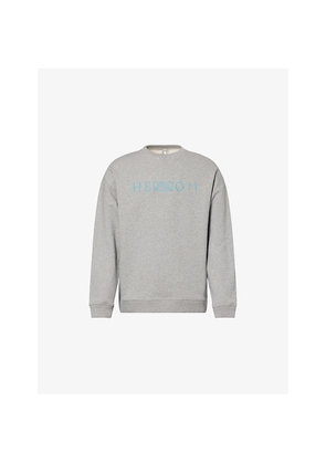Mens Loewe Regular-Fit Logo-Print Cotton Sweatshirt